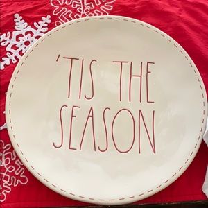 NWT Rae Dunn ‘TIS THE SEASON Large Plate